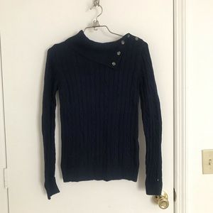 Tommy Hilfiger Asymmetrical Turtle Neck Sweater